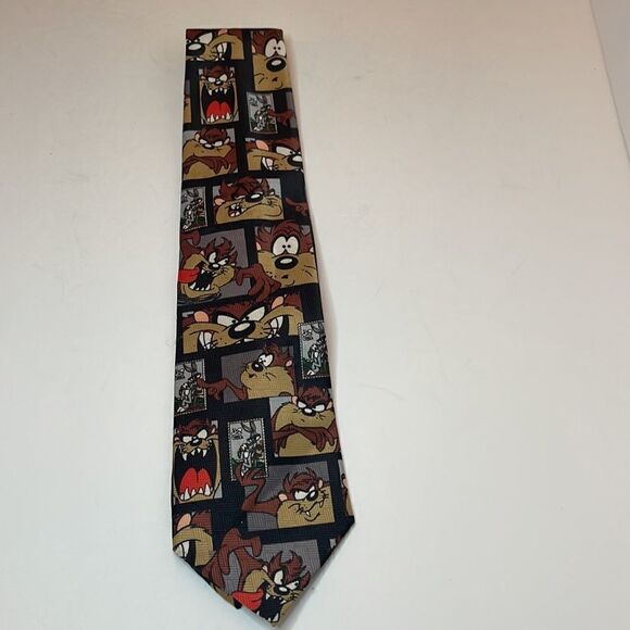 WARNER BROS. Vintage 1997 Looney Tunes Taz Stamp Collection Neckties - Picture 8 of 13